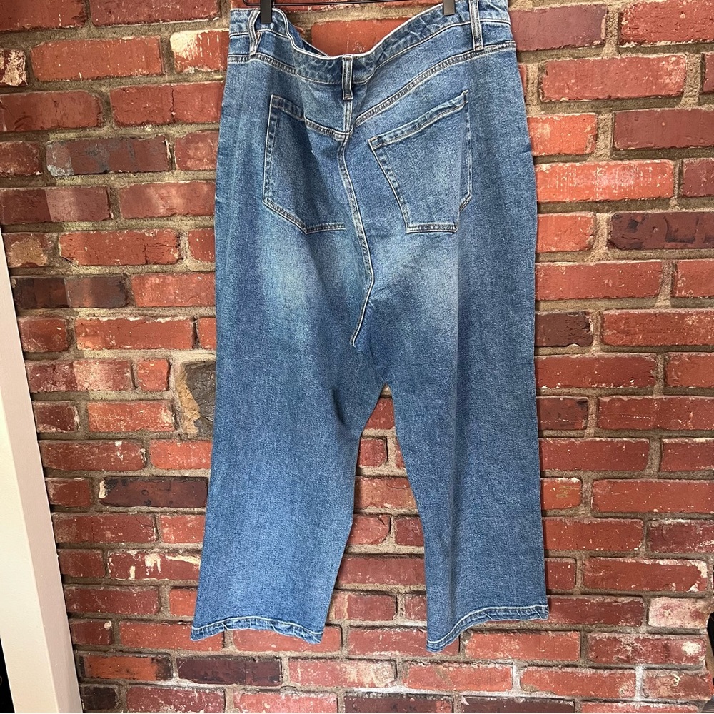 Lane Bryant Women's NWOT Mid-Rise Straight Ankle Jeans Size 24-FLAW NOTED - Picture 9 of 16